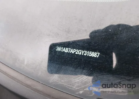 2016 Nissan Sentra Sr z USA, uszkodzony, nr VIN 3N1AB7AP2GY315887